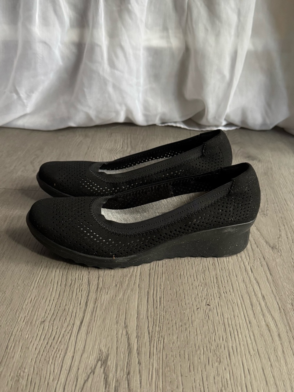 Clarks Cloud Steppers Caddell Trail Platform Wedge Shoes